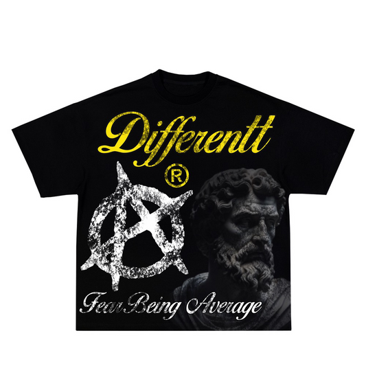 FEAR BEING AVERAGE boxy tee