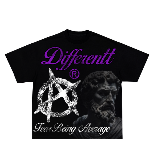 FEAR BEING AVERAGE boxy tee